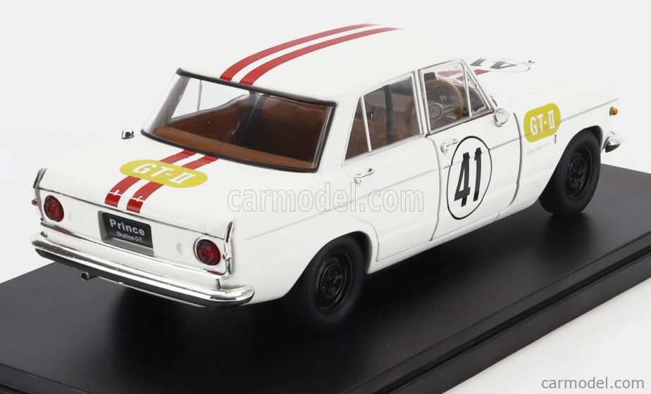 Edicola Prince Skyline Gt N 41 Racing 1964 1:24 Biela červená