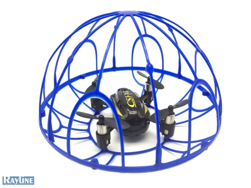 RC dron v klietke Photon Spirit, žltá