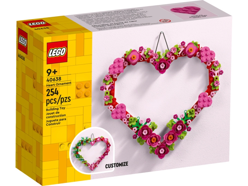 LEGO Iconic - Ozdoba ve tvaru srdce
