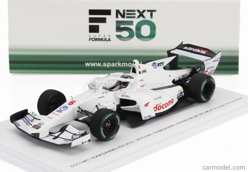 Spark-model Dallara Sf23 Hr-417-e M-tec Team Dandelion Racing N 6 Super Formula Season 2024 Kukunoshin Ohta 1:43 White