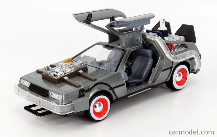 Jada De lorean Time Machine - Back To The Future 3 - Ritorno Al Futuro 3 1:24 Silver