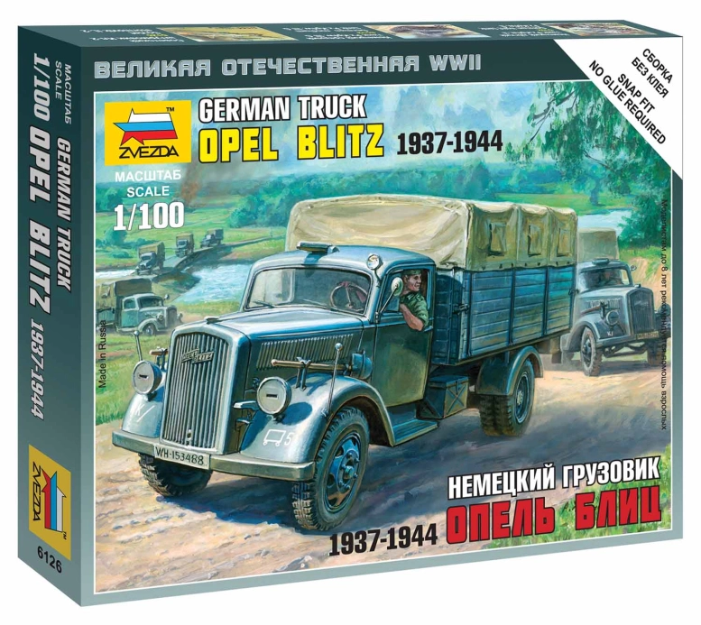 Zvezda Snap Kit - Opel Blitz (1:100)
