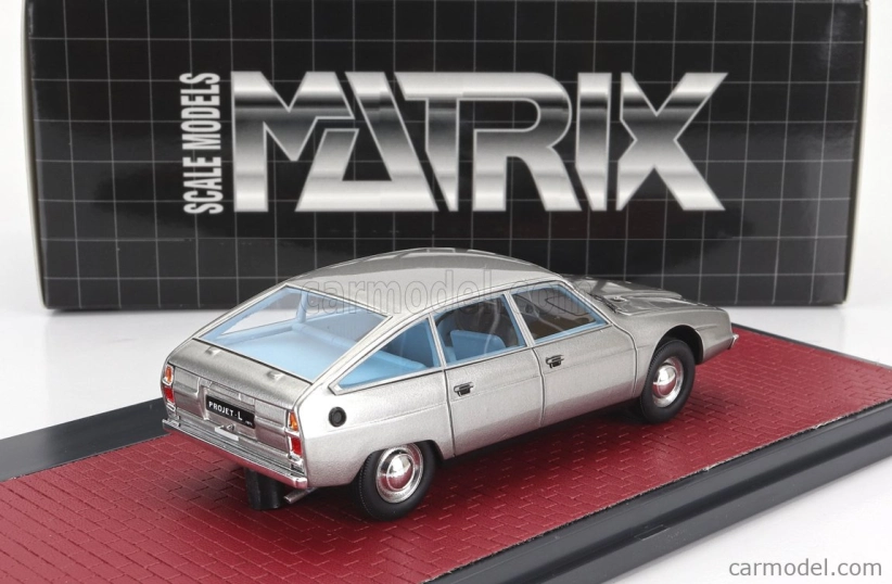 Matrix modely v mierke 1:43 Citroen Projet L 1971 Strieborná