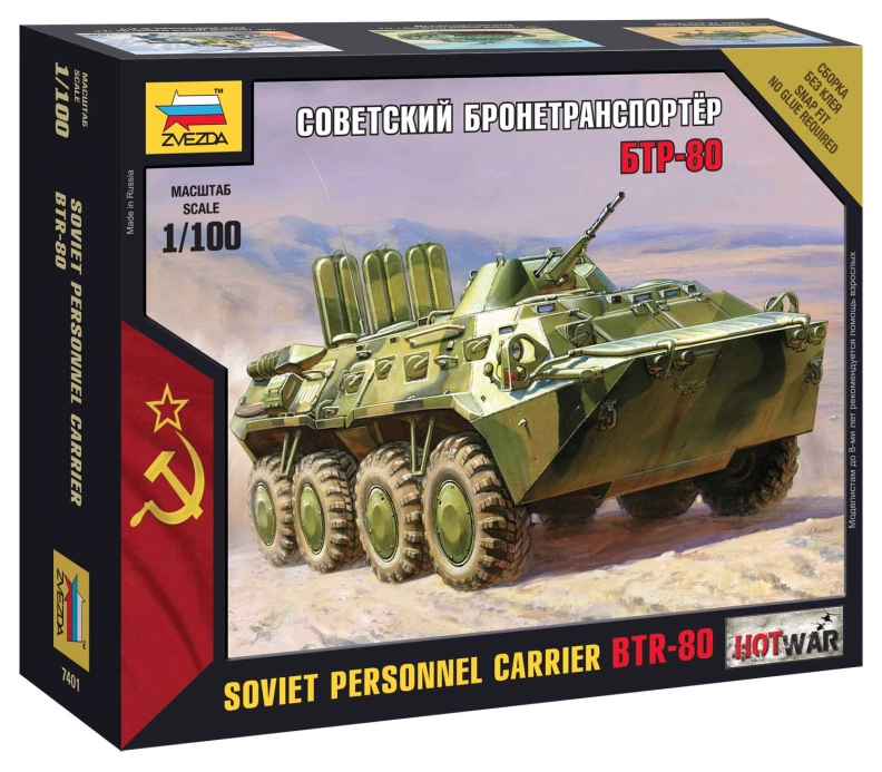 Zvezda Snap Kit - BTR-80 (1:100)
