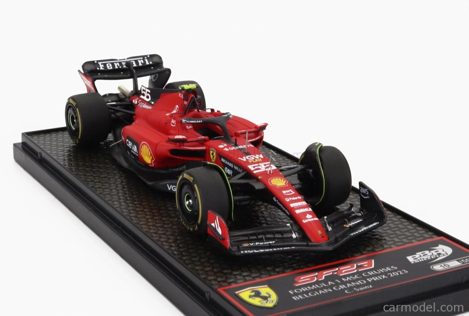 Bbr-models Ferrari F1 Sf-23 Team Scuderia Ferrari N 55 Belgium Gp 2023 Carlos Sainz 1:43 Červená čierna