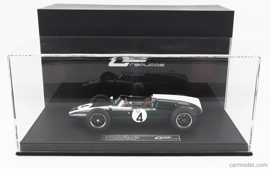 Gp-replicas Cooper F1  T53 N 4 2nd Belgium Spa Gp 1960 Bruce Mclaren 1:18 Zelená
