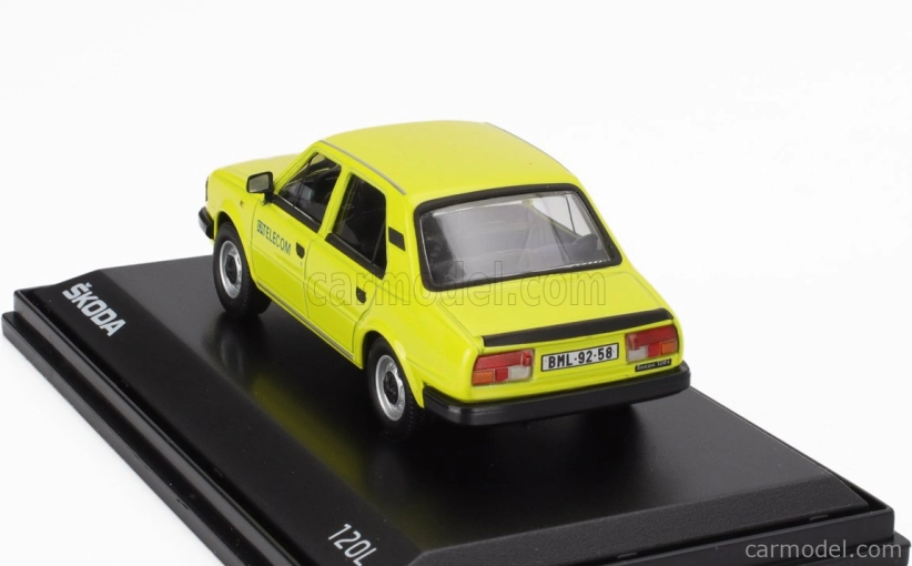 Abrex Škoda 120l Telecom 1984 1:43 Žltá