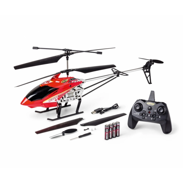 RC vrtuľník Easy Tyrann 670 Rescue XXL, červená