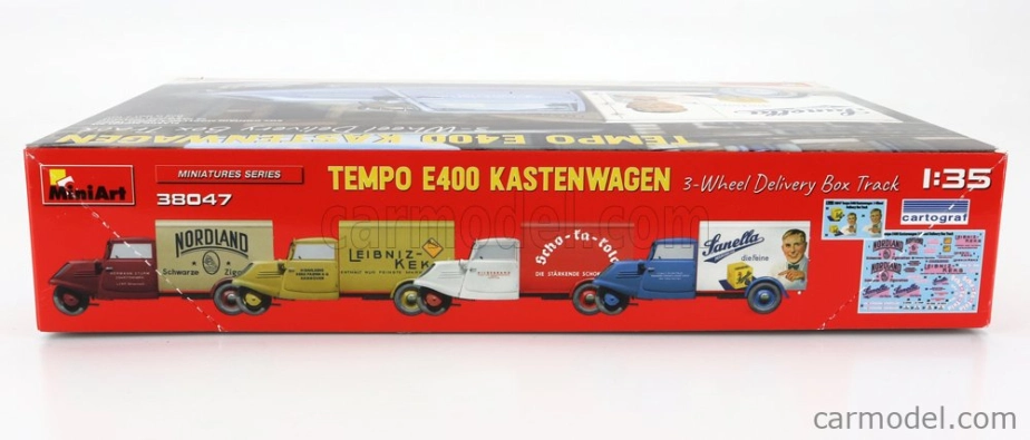 Miniart Tempo E400 Van Kastenwagen 3-kolesový 1962 1:35 /