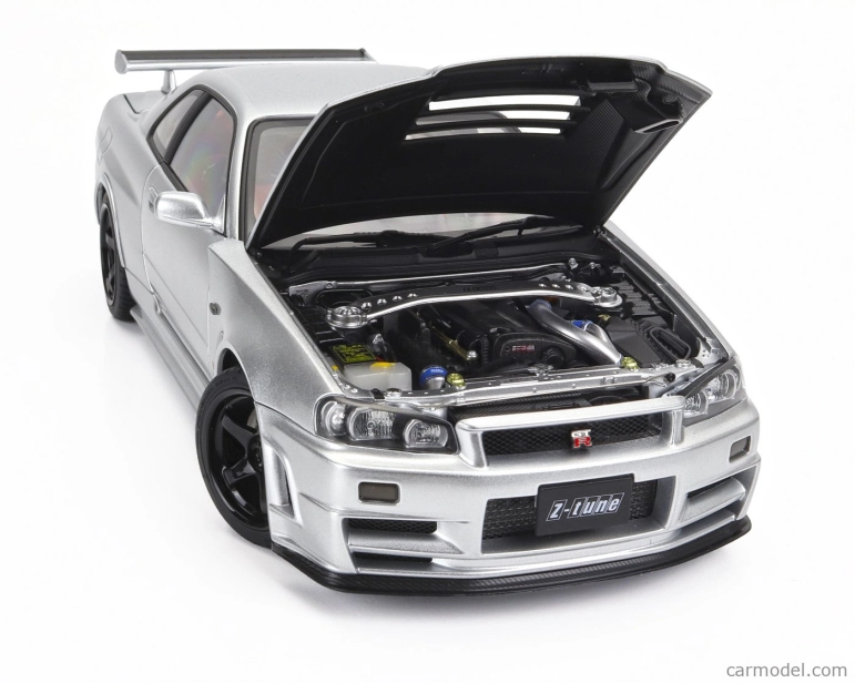 Autoart Nissan Skyline Gt-r (r34) Z-tune 2002 1:18 Strieborná