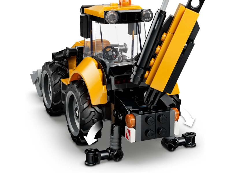LEGO City - Žltý nakladač s rýpadlom