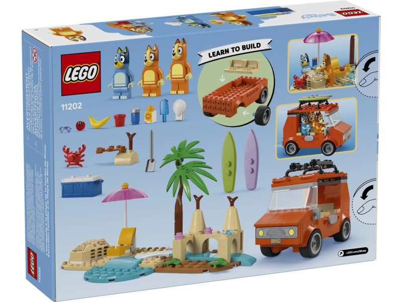 LEGO Bluey - Bluey a rodinný výlet autom na pláž