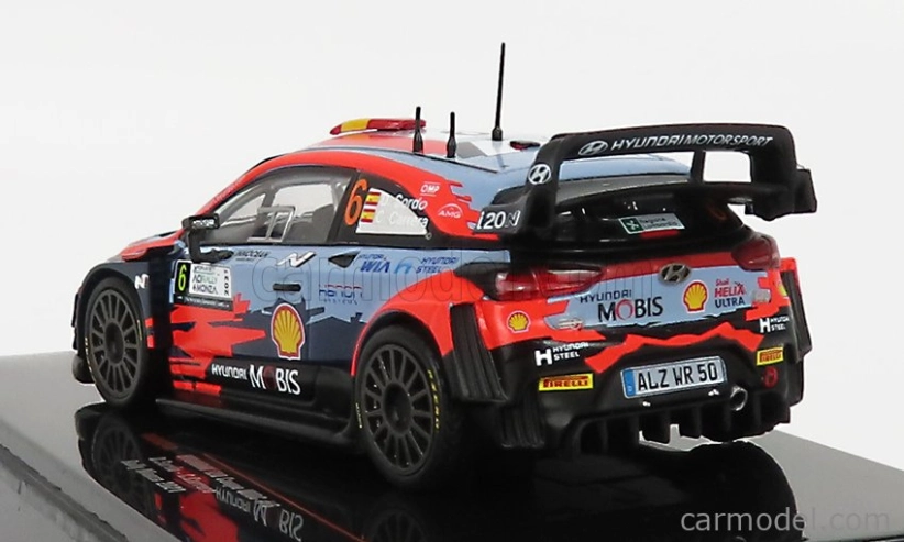 Ixo-models Hyundai I20 Coupe Wrc Mobis N 6 Rally Monza 2021 D.sordo - C.carrera 1:43 2 Tones Blue Red
