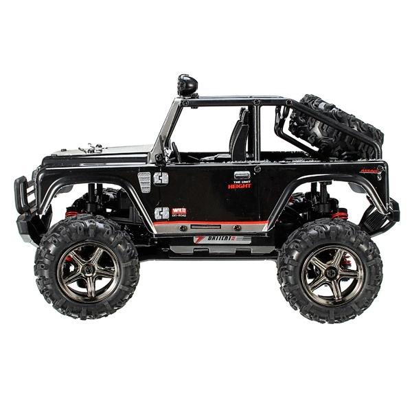 RC auto JEEP Subotech Brave, čierna