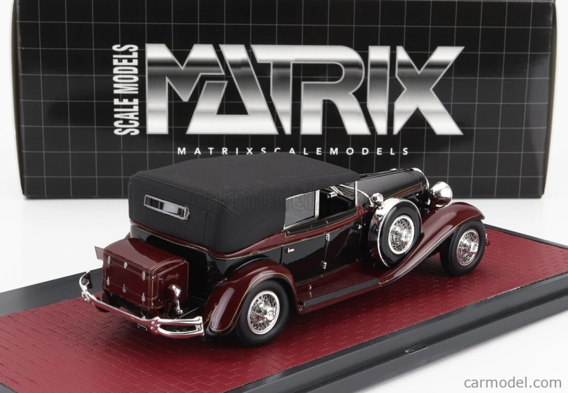 Matrix scale models Cord L-29 Phaeton Sedan Cabriolet Closed 1931 1:43 Černá Červená