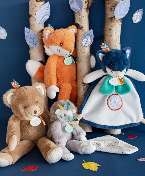 Doudou Tiwipi darčeková súprava - plyšová líška 30 cm