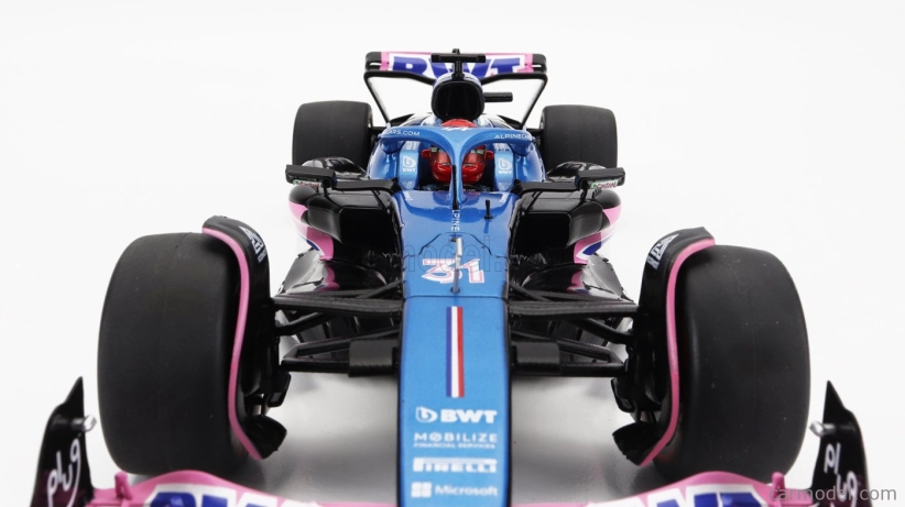 Solido Alpine F1 A523 Team Bwt Alpine N 31 3rd Monaco Gp 2023 Esteban Ocon 1:18 Modrá Růžová