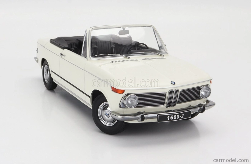 BMW 1600-2 Cabriolet 1968 v mierke kk - s odnímateľnou mäkkou strechou 1:18 biela