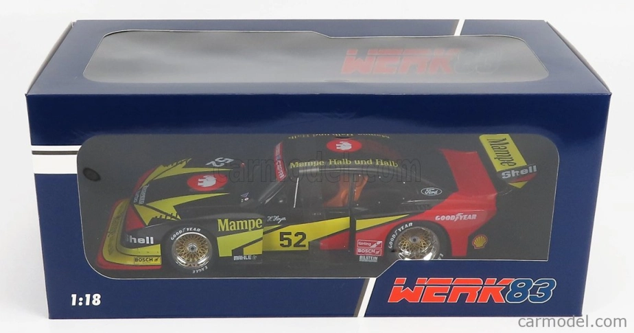 Werk83 Ford england Capri Turbo Zakspeed Gr.5 Mampe N 52 Drm 1978 Hans Heyer 1:18 Čierna žltá červená