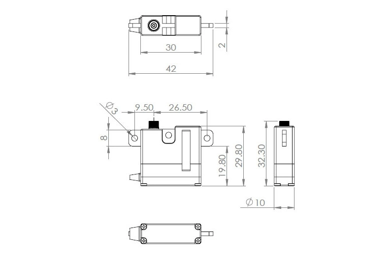 HV6130 (0,10s/60°, 8,1 kg.cm)