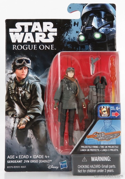 Tomica Star wars Rogue One Sergeant Jyn Erso Eadu Figure Cm. 9.0 1:18 Šedá Černá