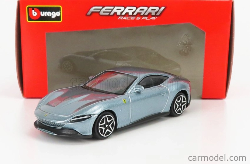 Bburago Ferrari Roma 1:43 strieborná metalíza