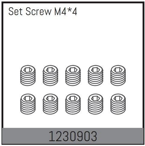 1230903 - Set Screw M4*4 (10)