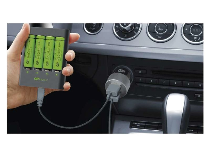 GP USB nabíjačka U421 + 4AA GP ReCyko+ Pro