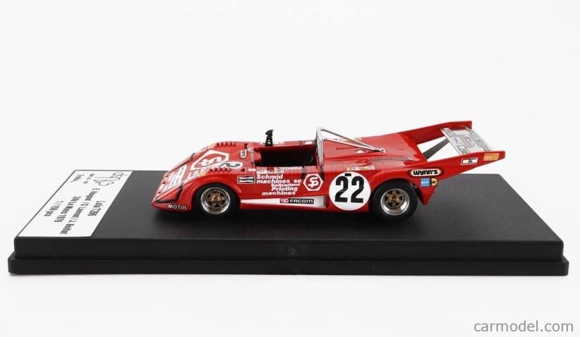 Trofeu Lola T298 Team G.morand N 22 24h Le Mans 1979 Eric Vaugnat - Jacques Boillat 1:43 Červená