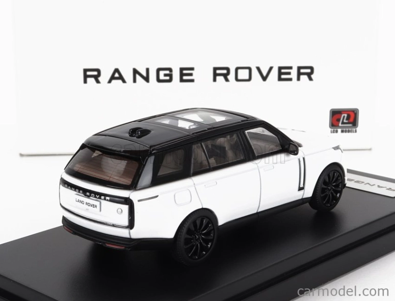 LCD model Land rover Range Rover 2022 1:64 biela čierna