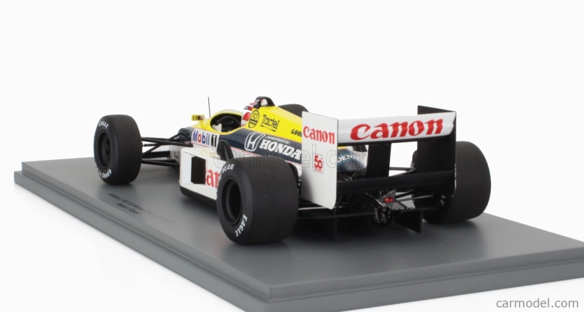 Spark-model Williams F1  Fw11b Honda N 6 World Champion Winner Gp Monza Italy 1987 Nelson Piquet 1:18 Modrá Žlutá Bílá