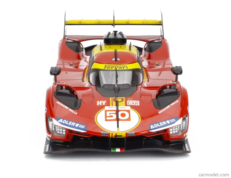 Bburago Ferrari 499p 3.0l Turbo V6 Team Ferrari Af Corse N 50 Winner 24h Le Mans 2024 Antonio Fuoco – Miguel Molina – Nicklas Nielsen 1:18 Red