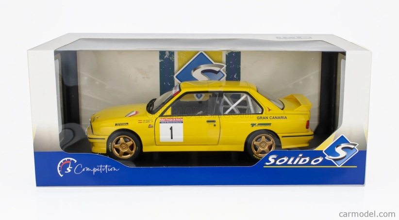 Solido BMW radu 3 (e30) Gr.a N 1 3. Rally Principe Asturias 1992 Jose Maria Ponce - Jose Carlos Deniz 1:18 Žltá