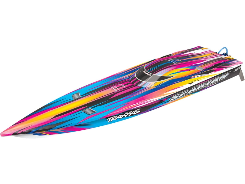 RC loď Traxxas Spartan TQi RTR, ružová