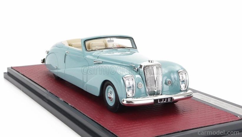 Matrix scale models Damler De36 Hooper ''green Goddess'' Cabriolet Open 1953 1:43 Zelená