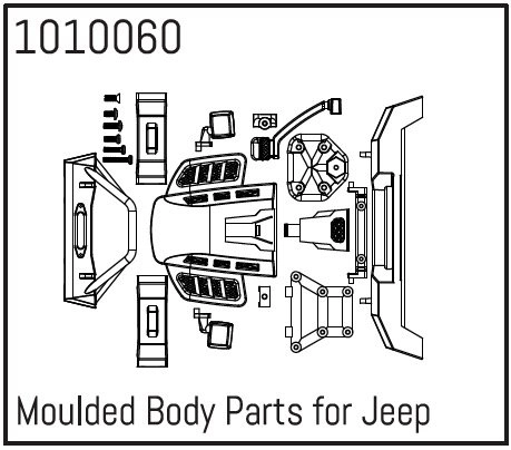 HBP240152 - (1010060) Moulded Body Parts for Wrangler
