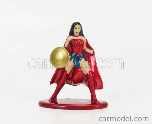 Jada Pontiac Firebird With Wonder Woman Figure 1972 1:32 Červená Modrá