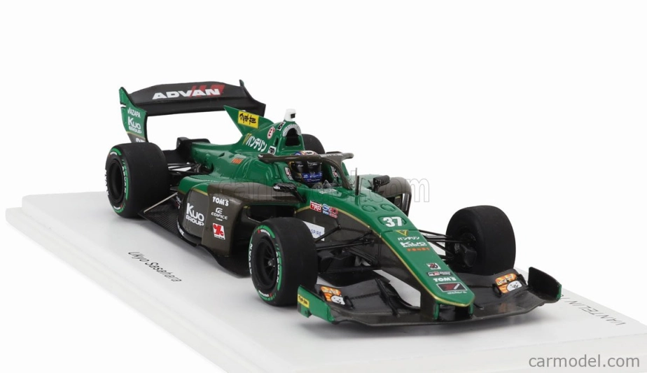 Spark-model Dallara Sf23 Trd 01f Team Vantelin Tom's N 37 Super Formula Season 2024 Ukyo Sasahara 1:43 Zelená Černá