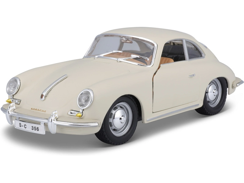 Bburago Porsche 356B Coupe 1961 1:24 krémová