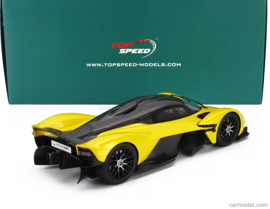 Truescale Aston martin Valkyrie 2021 1:18 Žlutá