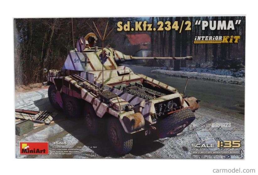 Miniart Tank Interior Kit Sd.kfz. 234/2 Puma Tank Military 1945 1:35 /