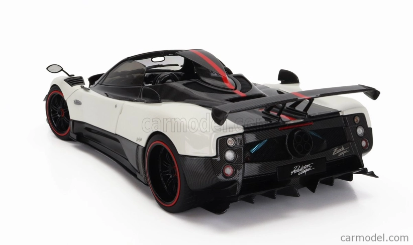 Almost-real Pagani Zonda 5 Cinque Roadster 2009 1:18 Bílý Černý Uhlík