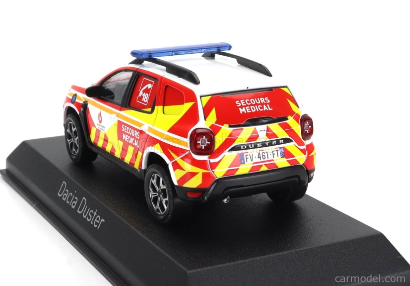 Norev Dacia Duster Sapeurs Pompiers 57 Medical 2020 1:43 Červená Žlutá