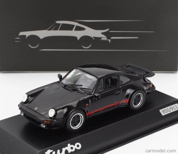 Minichamps Porsche 911 930 Turbo Coupe 1977 - 50 rokov Porsche Design 1:43 čierna