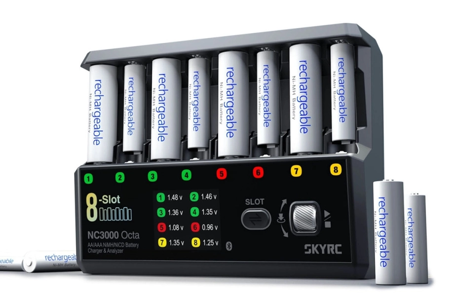 SKY RC NC3000 Octa nabíječ 8x AA/AAA čl. NiMH/NiCd