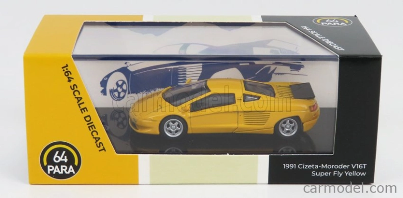 Paragon-models Cizeta V16t Lhd 1991 1:64 Fly Yellow