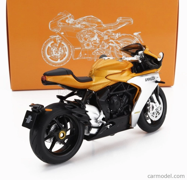 Cm-models Mv agusta 800 Superveloce 2022 1:18 Zlatá Stříbrná Černá