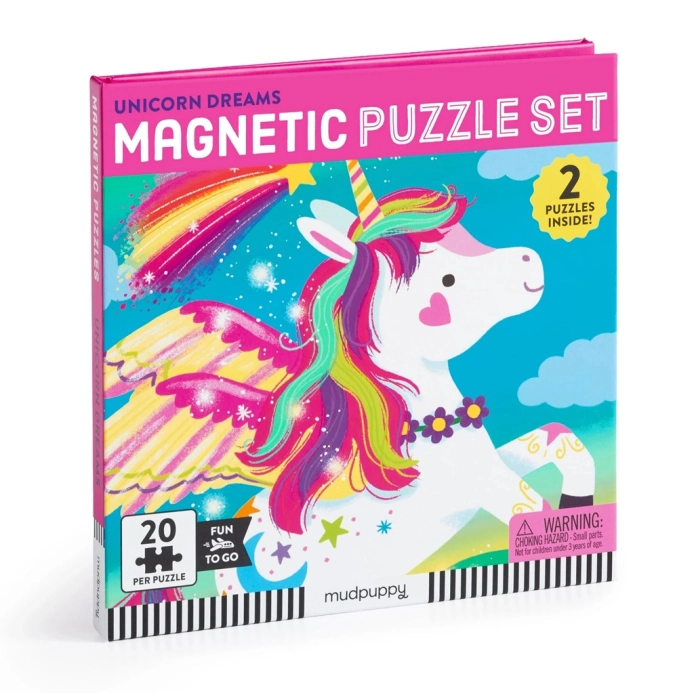 Mudpuppy Magnetické puzzle Jednorožci a jejich sny 2x20 dílků