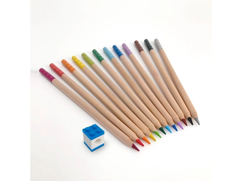 LEGO Pastelky s klipom, mix farieb 12ks