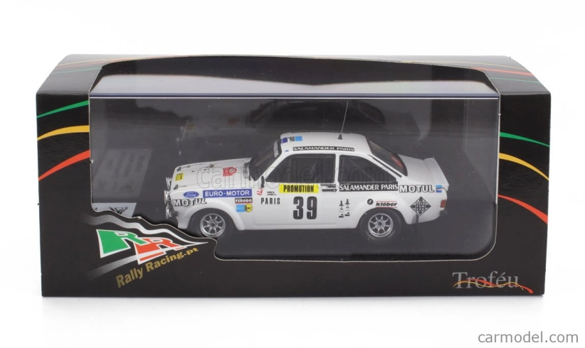 Trofeu Ford england Escort Mkii N 39 Rally Montecarlo 1980 Nicolas Koob - Win Jacoby 1:43 Bílá
